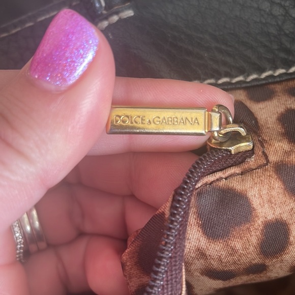 - Dolce and gabbana d ring black leather tote - Picture 13 of 16